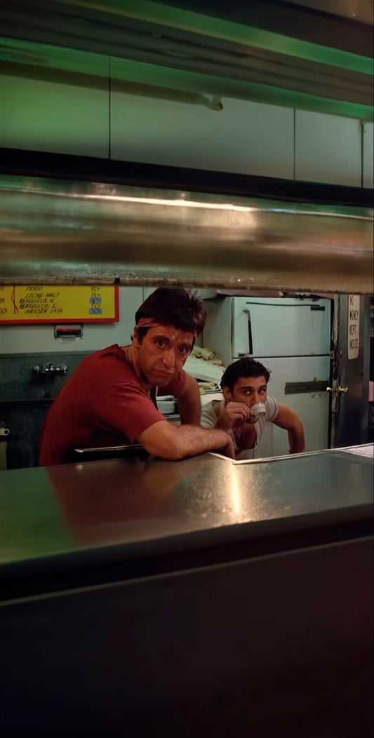 Scarface "What's with this dishwasher, chico?"
